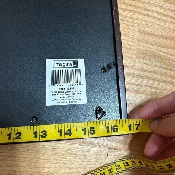 White Board Calendar Picture Frame Schedule Keeper Home Organization Wood - Picture 4 of 5